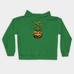 PINEAPPLE SLOTH Kids Hoodie